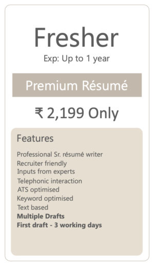 Fresher Premium CV